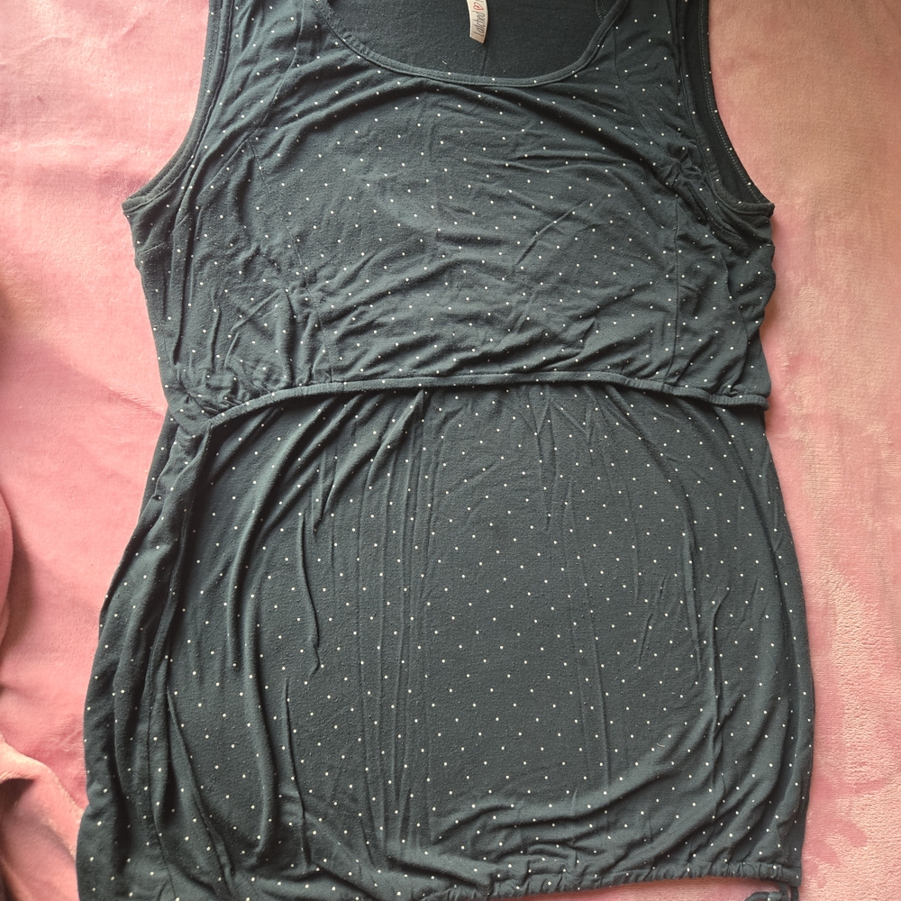 Latched Mama Dark Teal Nursing Breastfeeding Tank Top